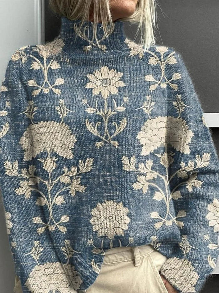 Nora | Knitted Jumper with Nature Motifs