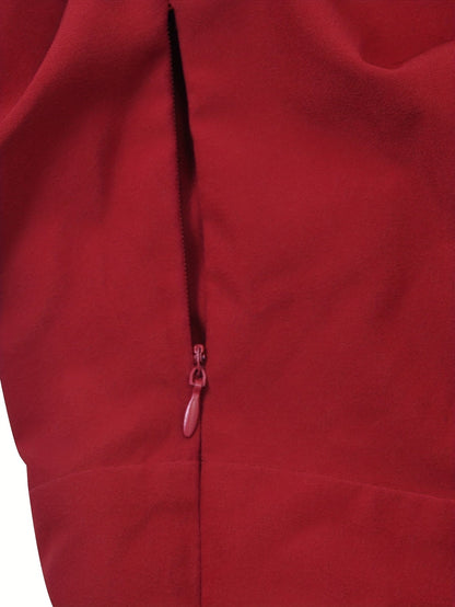 Rosalie Quinn | Buttoned Long-Sleeve Midi Dress