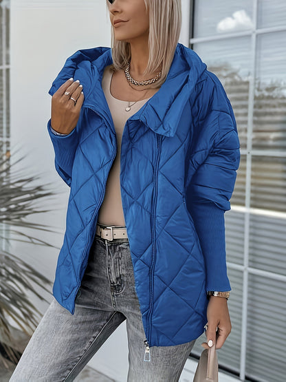 Fenella | Quilted Hooded Jacket with Zip