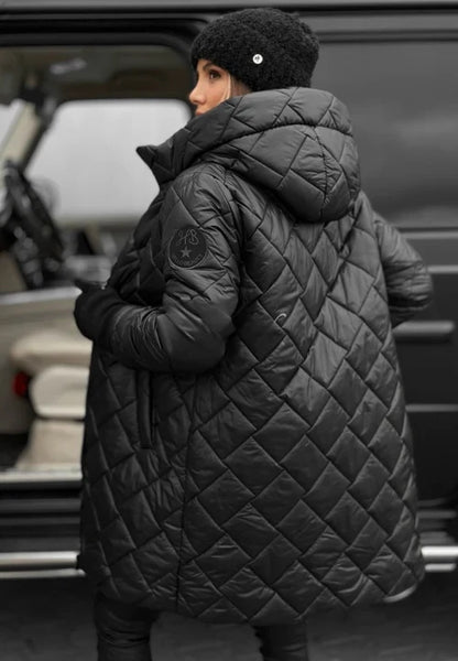 Amber | Elegant Quilted Down Jacket with Hood