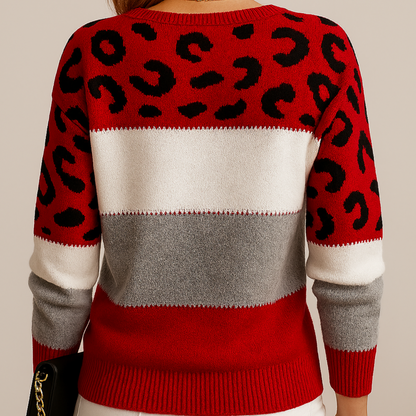 Jessica™ | Leopard Elegance Sweater