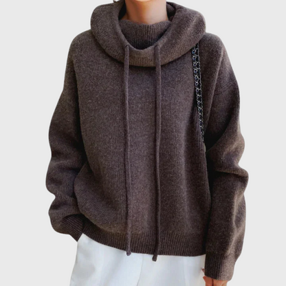 Eirwen | Drawstring Turtleneck Sweater