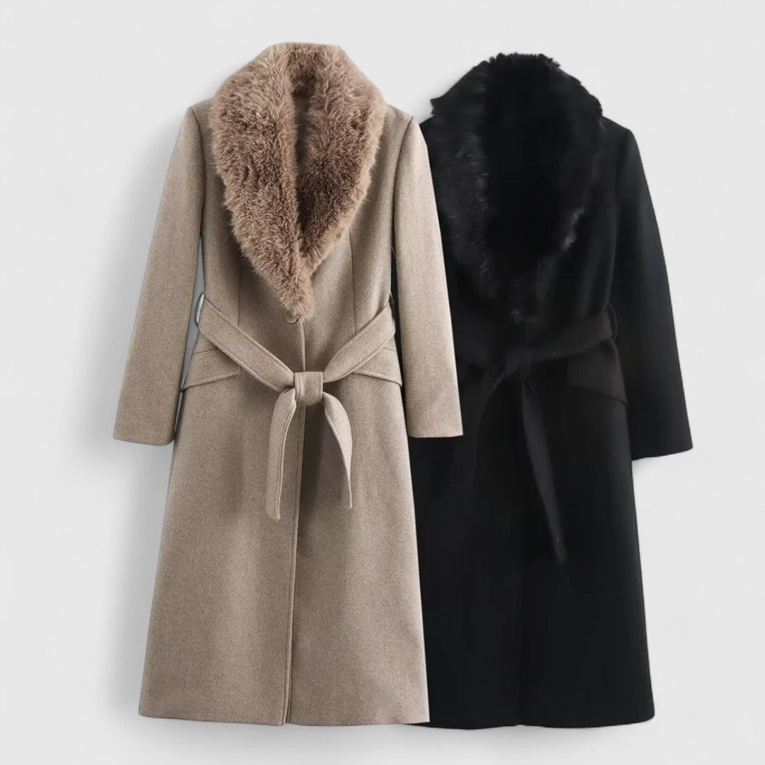 Evelyn – Belted Winter Coat