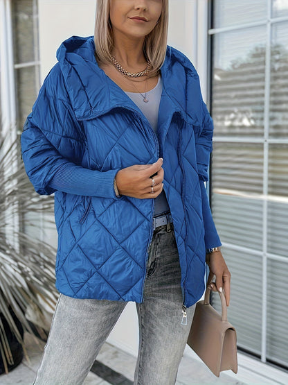 Fenella | Quilted Hooded Jacket with Zip