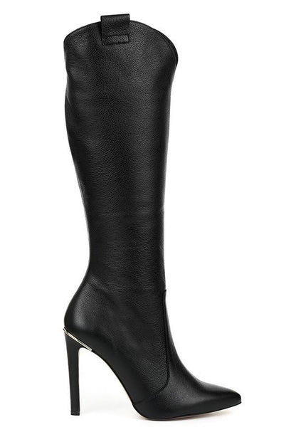 Aureline | Chic Stiletto Leather Boots