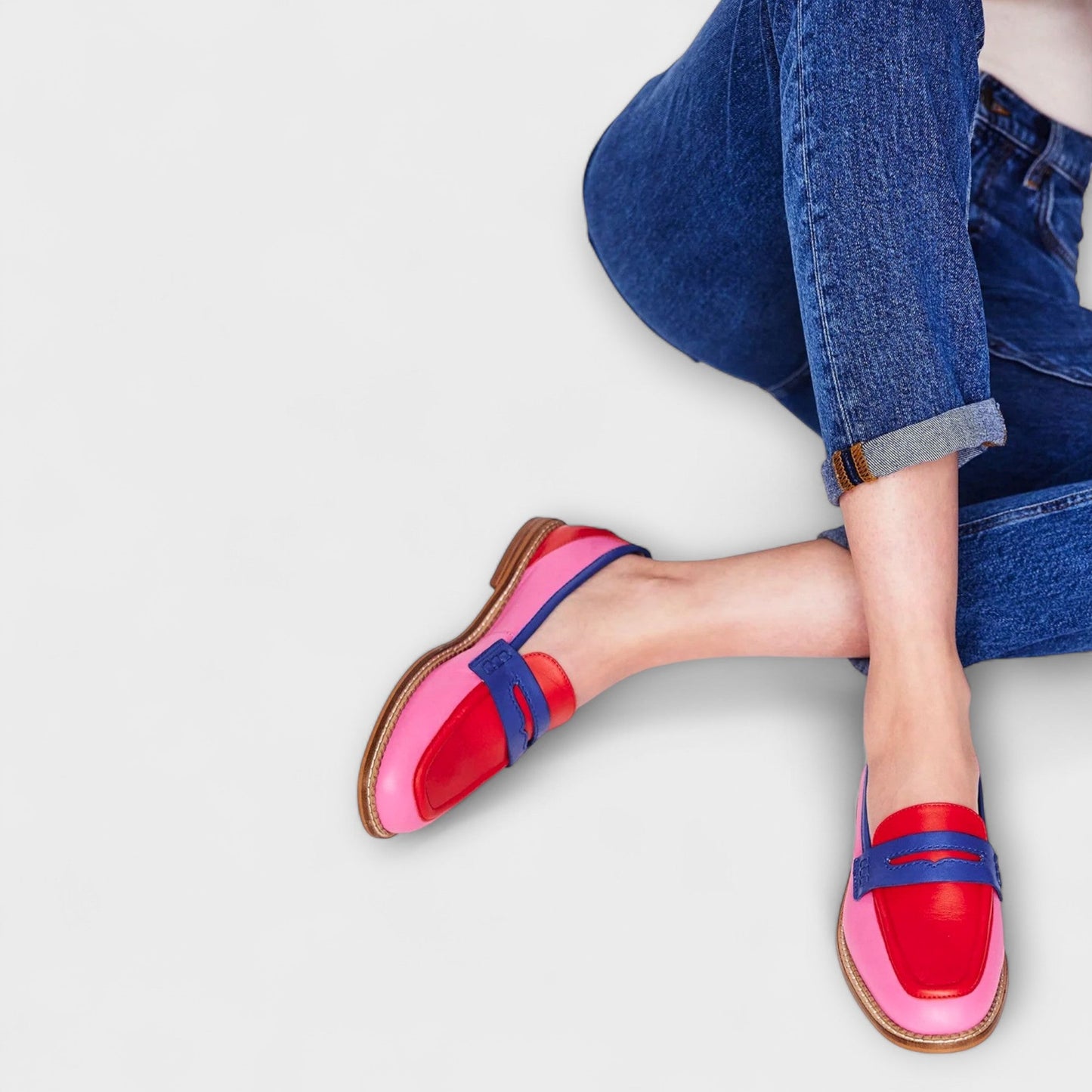 Vivian - Colorful Patchwork Loafers
