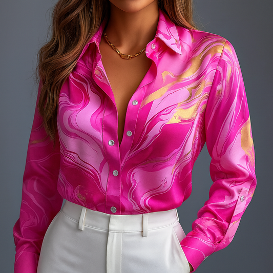Corinna | Satin Flow Shirt